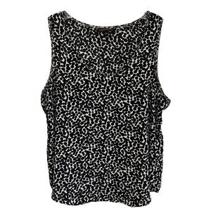 Banana Republic Picot-Trim Tank Top Blouse, Size Large